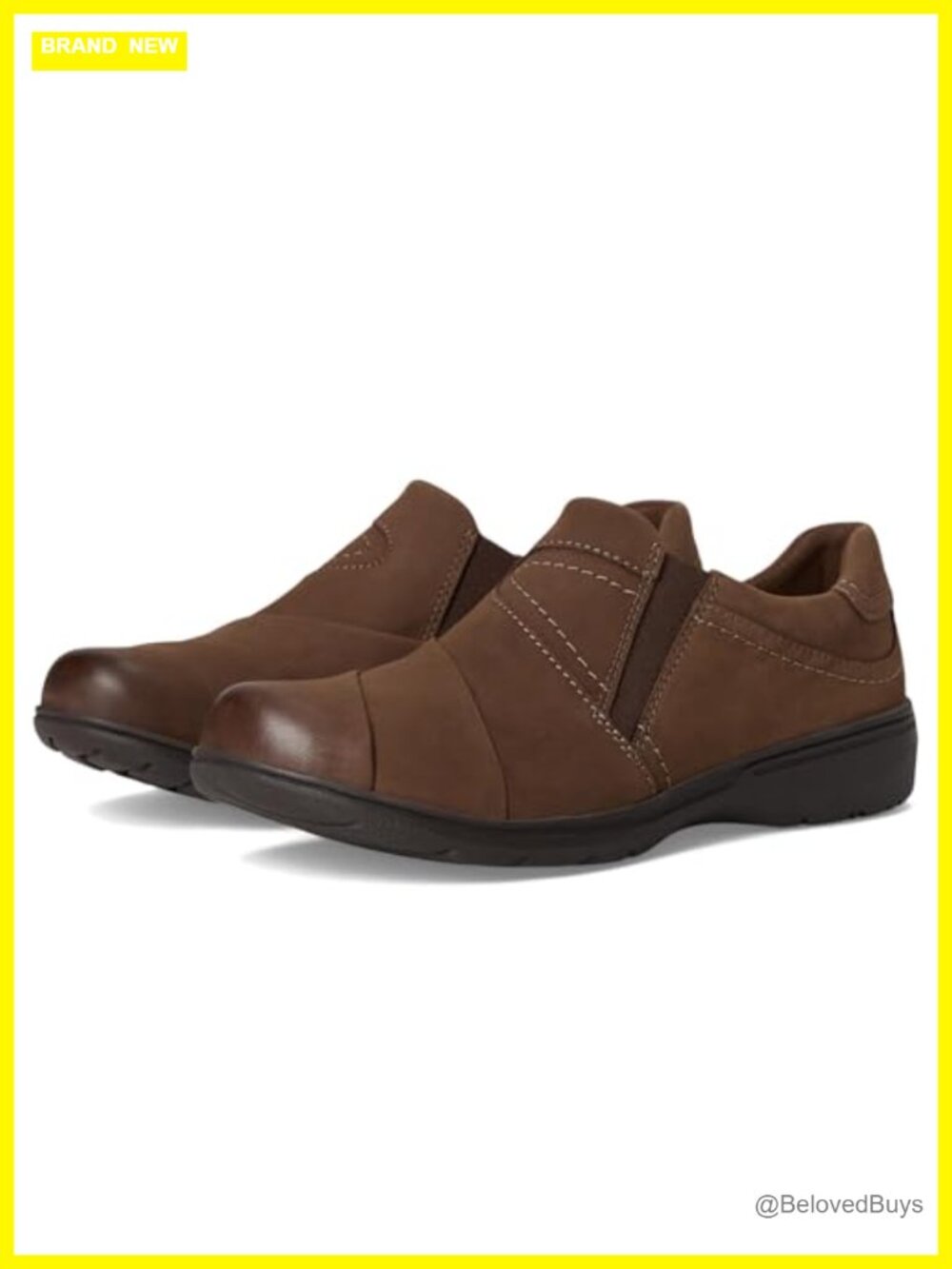 Womens Nubuck Leather Loafers Slip-On Comfort Casual Shoes Flat Sole